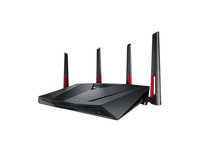 Asus Rt Ac88u   Trådløs Ruter   8 Portssvitsj   Gige   Wi Fi 5   Dobbeltbånd fra Asus