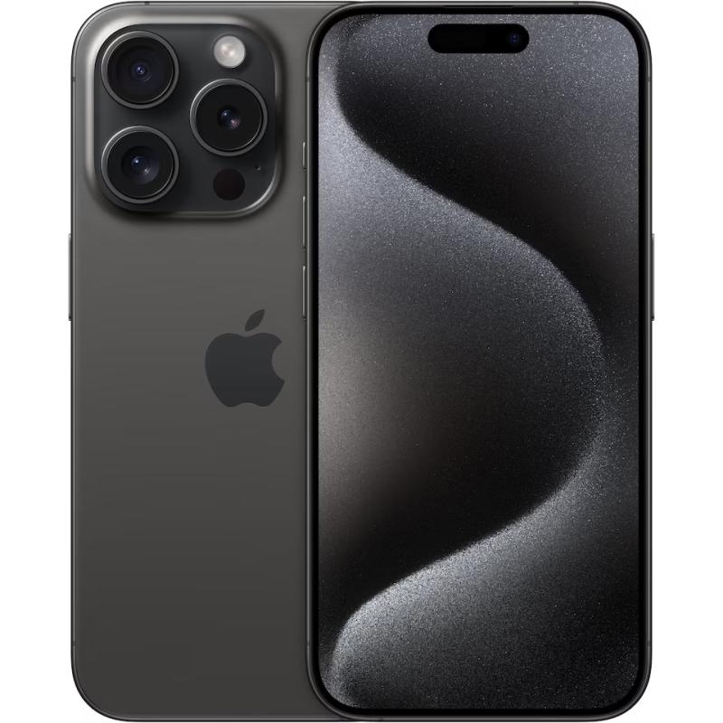 Apple Iphone 15 Pro   5g Smartphone   Dobbelt Sim   Internminne 256 Gb   Oled Display   6.1"   2556 X 1179 Piksler  120 Hz    3x Bakkamera 48 Mp  12 fra Apple