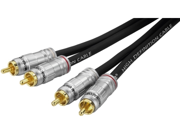 Acp 300 50 Stereo Audio Connection Cable  50   3 M fra Monacor
