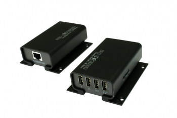 Exsys Ex 1444  Sender Og Mottaker  100 M  Cat5 Cat6  Svart  Ce  Fcc   40   75 °c fra Exsys