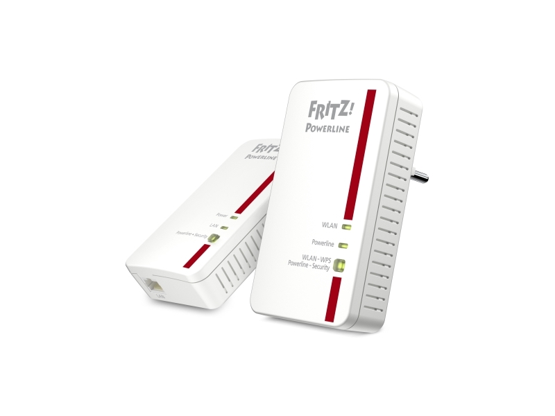 Fritz!powerline 1240e Wlan  1200 Mbit S  Ieee 802.11b Ieee 802.11g Ieee 802.11i Ieee 802.11n  Type F  Gigabit Ethernet  10 100 1000 Mbit S  10base T  fra Avm