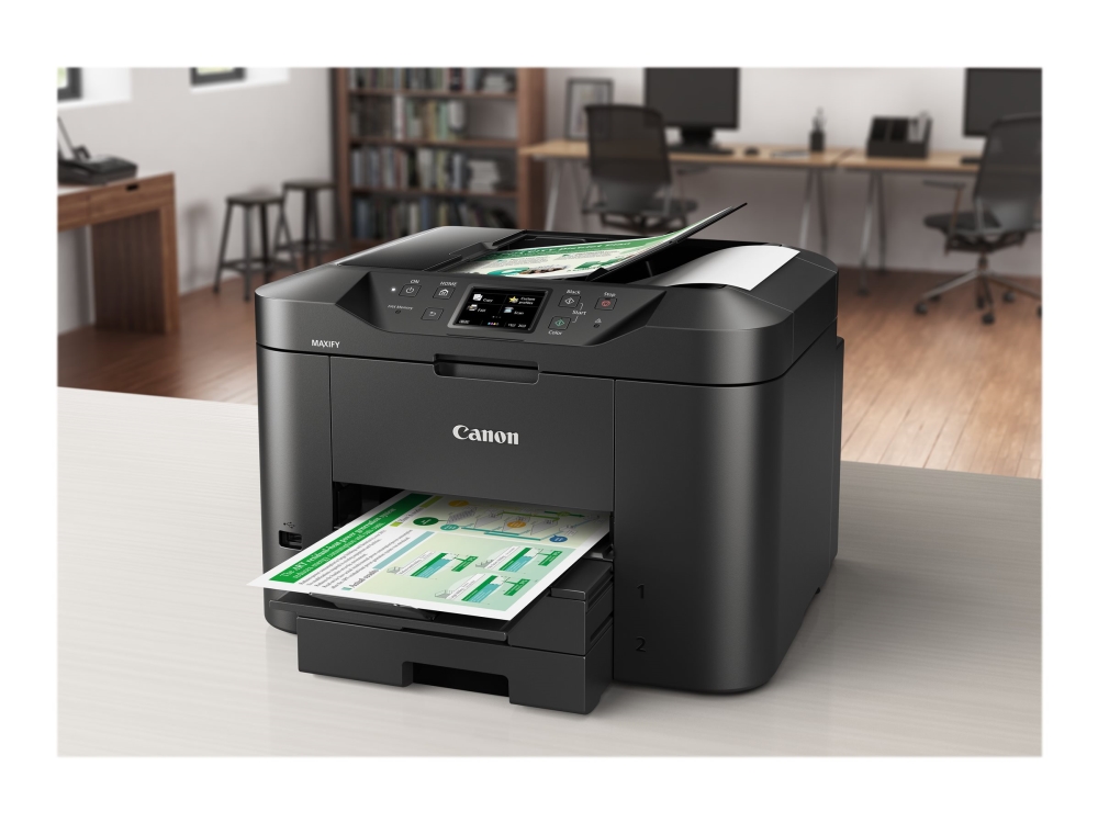 Canon Maxify Mb2750   Multifunksjonsskriver   Farge   Ink Jet   A4  210 X 297 Mm  Legal  216 X 356 Mm   Original    A4 Legal  Medie    Opp Til 22 Sp fra Canon