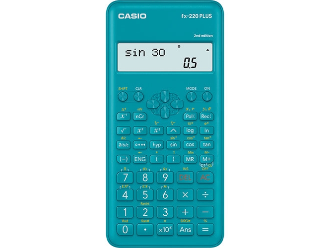 Casio Fx 220 Plus  Lomme  Vitenskaplig  2 Linjer  Batteri  Blå fra Casio