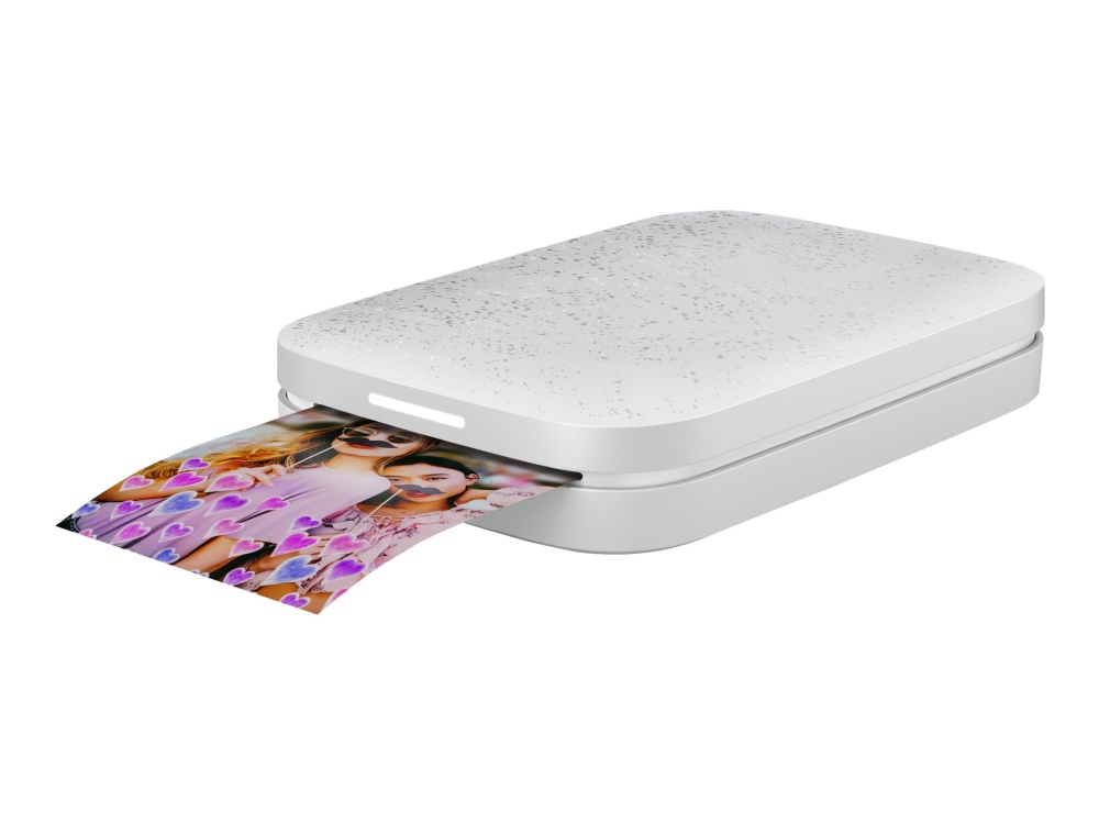 Hp Sprocket 200   Skirver   Farge   Sink   50.8 X 76 Mm Inntil 0.67 Min Side  Farge    Kapasitet: 10 Ark   Bluetooth 5.0   Lunaperle   Med Hp Zink St fra Hp