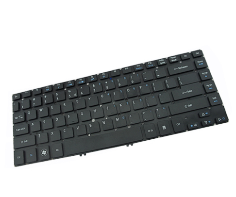 Acer   Erstatningstastatur For Bærbar Pc   Nordisk   Svart Med Sølvramme fra Acer