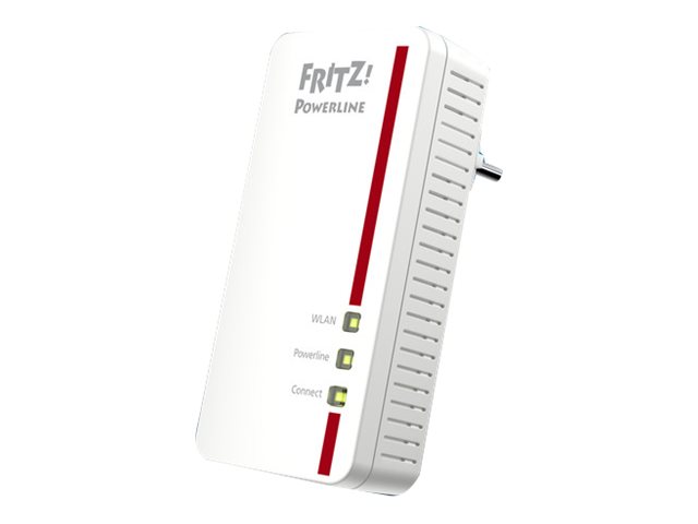 Avm Fritz!powerline 1260e     Strømlinjeadaptersett     1gbe  Homeplug Av  Hpav  2.0  Ieee 1901   Wi Fi 5   Dobbeltbånd   Veggpluggbar fra Avm
