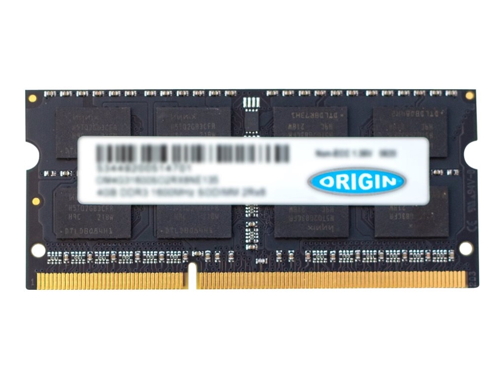 4gb Ddr3 1600mhz Sodimm 2rx8 Non Ecc 1 35v fra Origins
