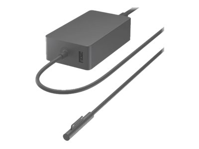 Microsoft   Strømadapter   127 Watt   Emea   Svart   Kommersiell   For Surface Book  Book 2  Book 3  Go  Go 2  Laptop  Laptop 2  Laptop 3  Pro 6  Pro fra Microsoft
