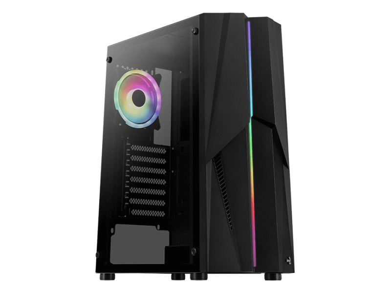 Aerocool     Ingen Strømforsyning  Atx    Svart   Usb Lyd fra Aerocool