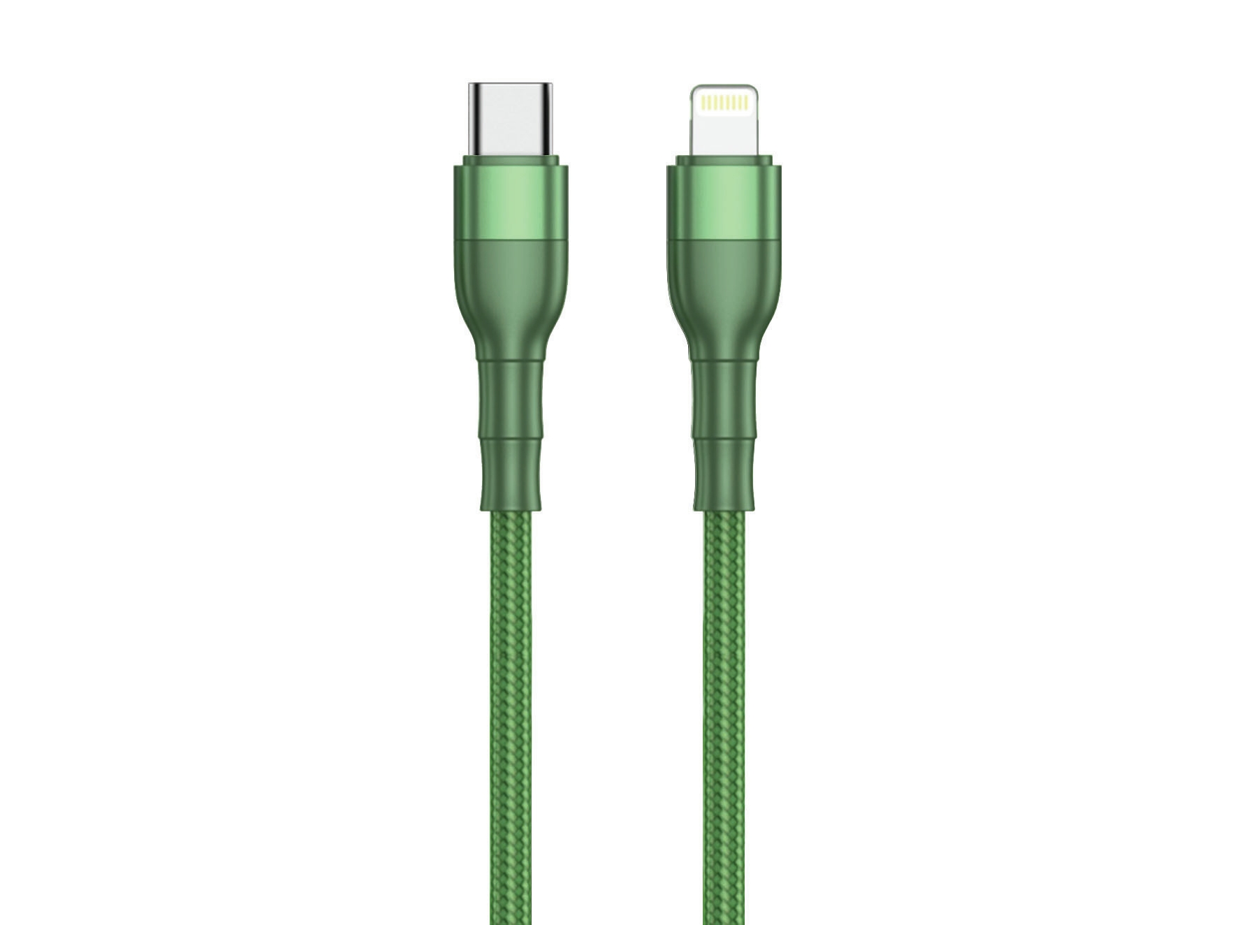 2go 797312  1 M  Lightning  Usb C  Hankjønn  Hankjønn  Grønn fra 2go