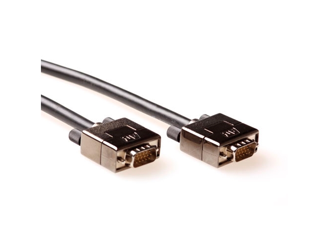 Act 1.8 Metre High Performance Vga Cable Male Male With Metal Hoods. Length: 1.8 M Vga Hq Met Hood Hd15m M 1.80m  Ak9360  fra Act