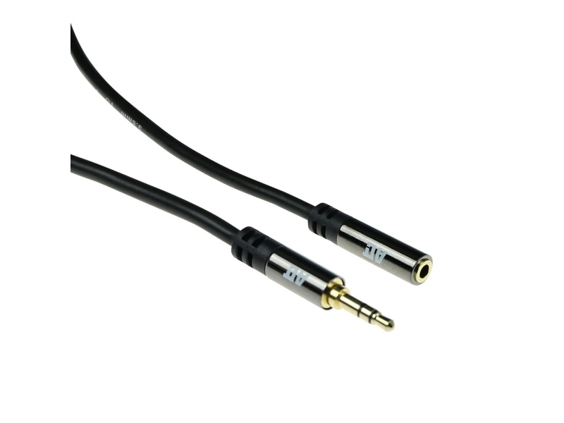Act 2xstereo 3.5mm M F Bk 2.00m fra Act
