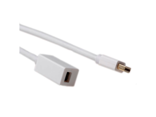 Act 1.5 Metre Mini Displayport Extension Cable Mini Displayport Male   Female. Length: 1.5 M Mini Dp M   Mini Dp F 1.50m  Ak3956  fra Act