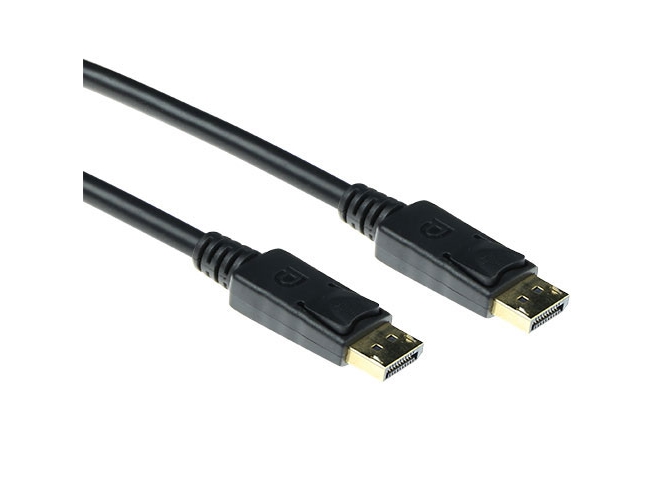 Act 3 Metre Displayport Cable Male   Male  Power Pin 20 Cnot Onnected. Length: 3 M Dp Male   Dp Male No Pwr 3.00m  Ak3984  fra Act