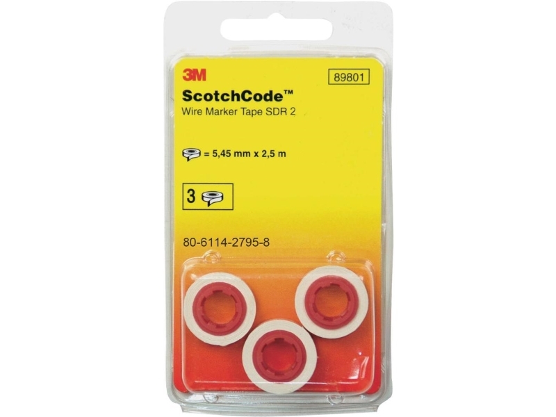 3m Scotchcode™ Kabelmerker Påfyllingsruller Nummer "5" 80 6114 2798 2 Innhold: 3 Rull Er   80 6114 2798 2  fra 3m