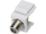 Alantec Keystone Adapter Med F Kontakt  Hvit Alantec   Alantec fra Alantec