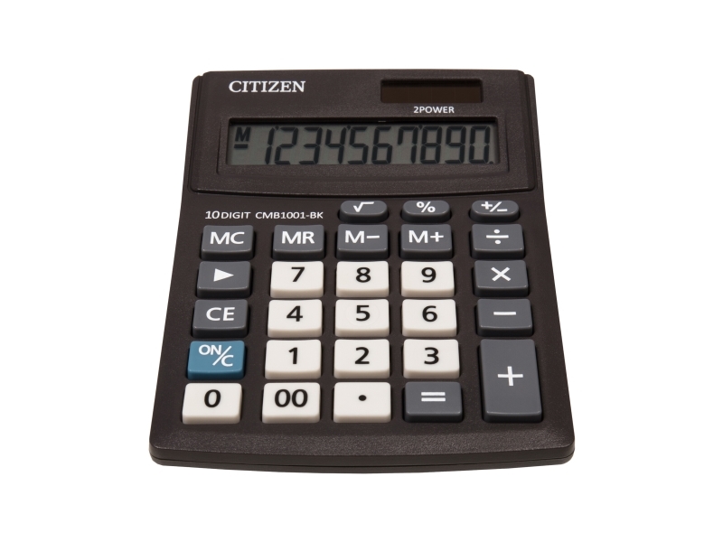Citizen Cmb1001 Bk  Lomme  Grunnleggende  10 Sifre  1 Linjer  Batteri Solcelle  Sort fra Citizen