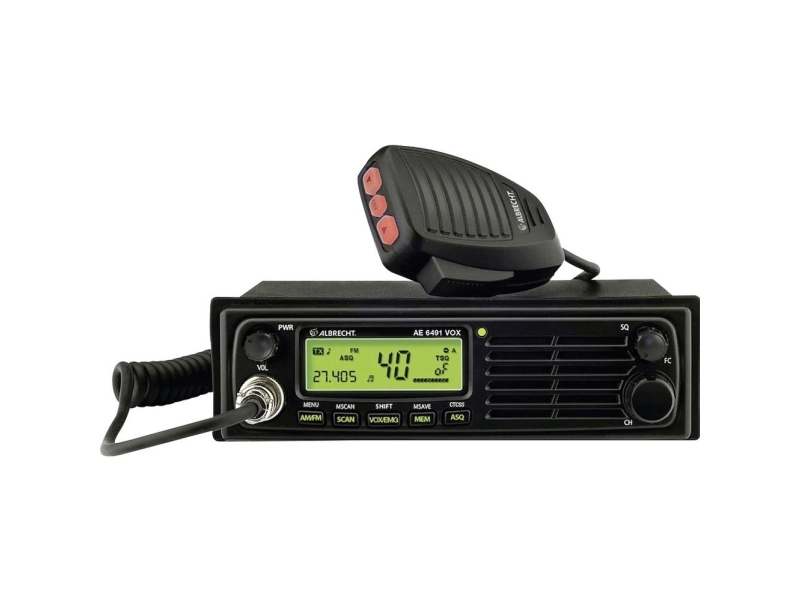 Albrecht Ae 6491 Vox  Dc  188 Mm  131 Mm  57 Mm  Lcd  Bil Cb Radio fra Albrecht