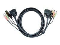 Aten 2l 7d02ui   Video    Usb   Audio Kabel   Usb  Mini Phone Stereo 3.5 Mm  Dvi I  Hann  Til Mini Phone Stereo 3.5 Mm  Usb Type B  Dvi I  Hann    1. fra Aten Technology