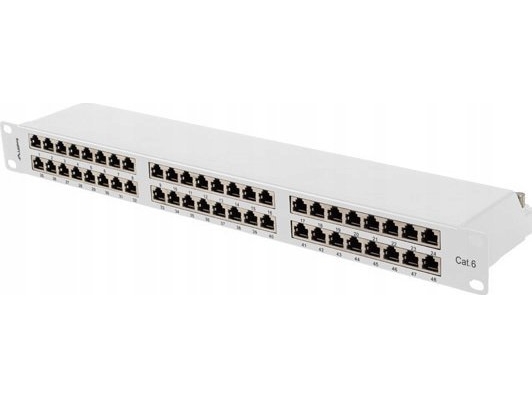 Patch Panel 48 Port 1u 19" Kat.6 Ftp Ekranowany Pilka Lanberg fra Lanberg