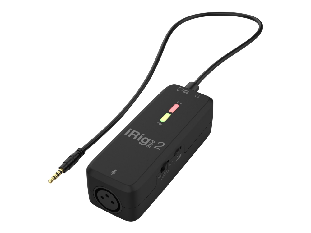 Ik Multimedia Irig Pre 2   Adapter For Mikrofongrensesnitt For Mikrofon  Mobiltelefon  Nettbrett fra Ik Multimedia