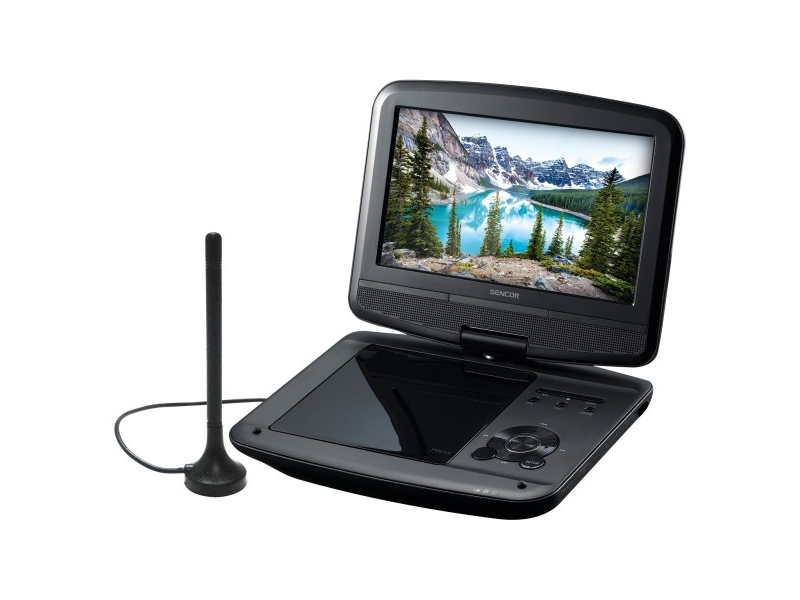 Sencor Spv 7926t  Bærbar Dvd Spiller  Konvertibel  Sort  Cd Lyd  Cd Video  Dvd Lyd  Dvd Video  Mp3  Cd Cd R Cd Rw Dvd+r Dvd+rw Dvd R Dvd Rw  Dvb T Dv fra Sencor